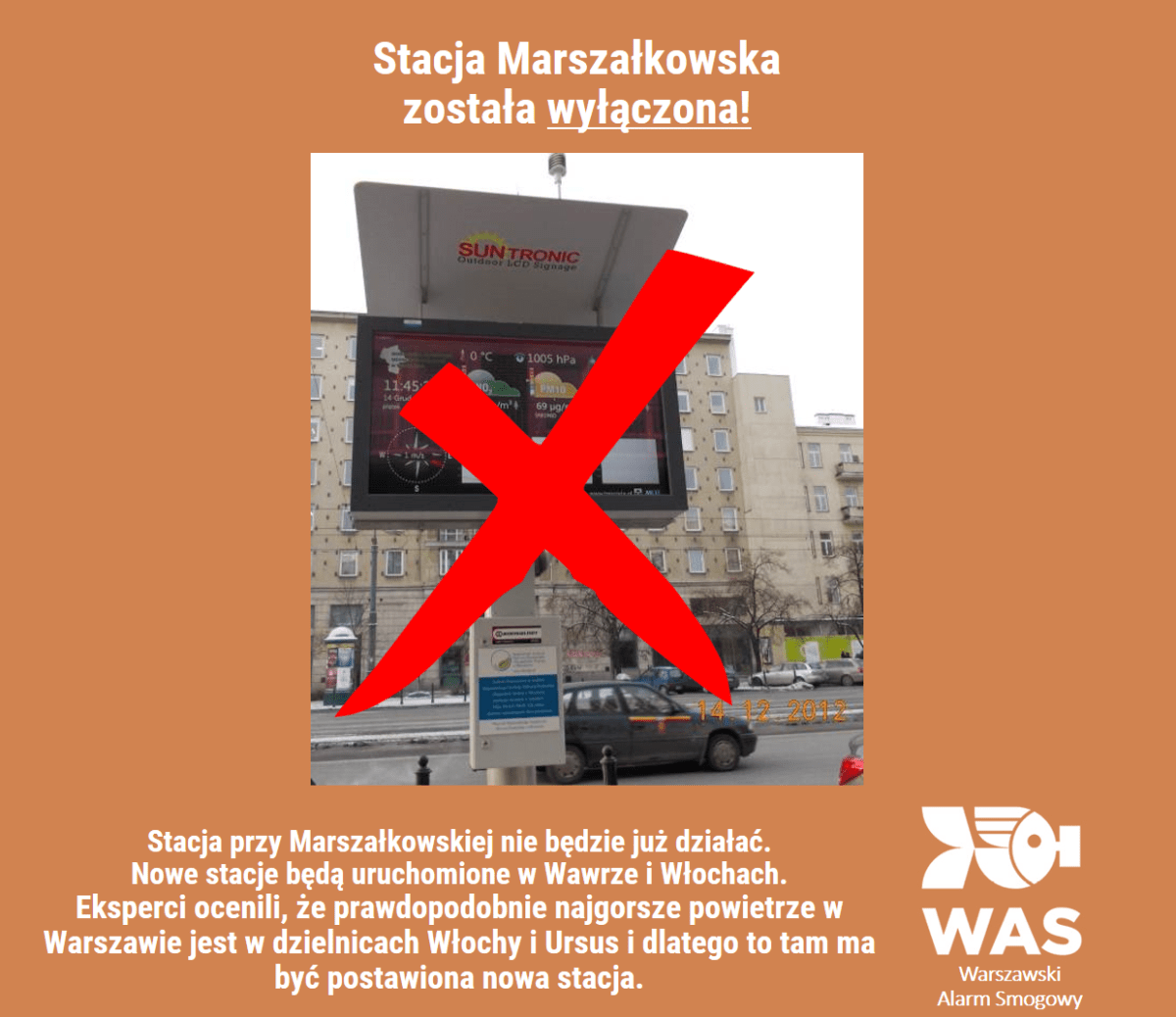 Wyłączenie stacji Marszałkowska